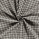 Baumwoll Cretonne Vichy Karo 10mm - 5001 schwarz